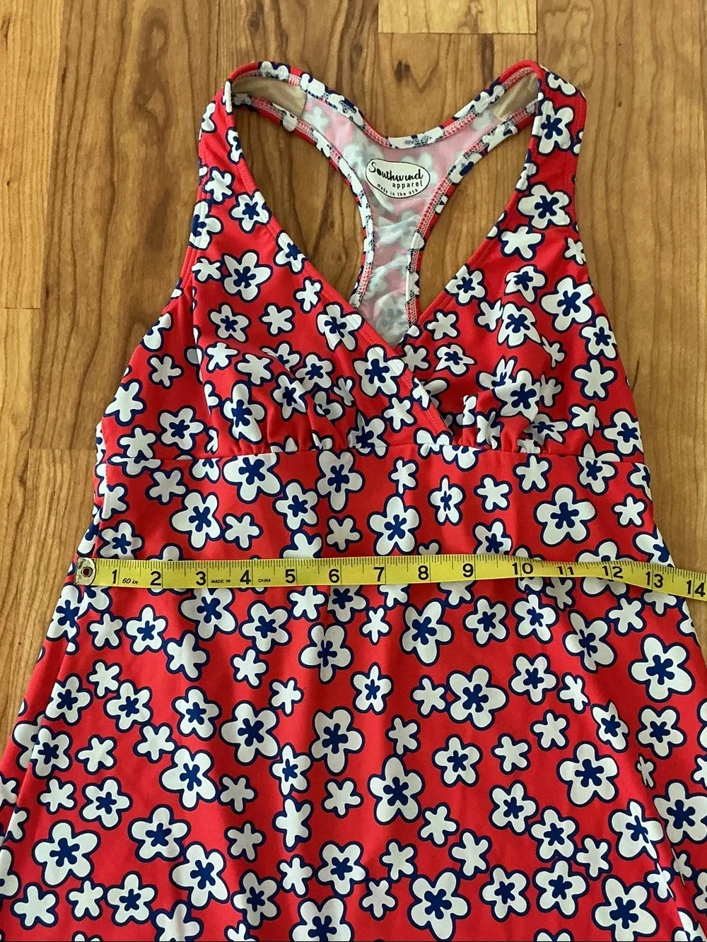 Women’s Red Floral Racerback Dress